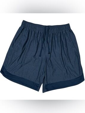 Under Armour Men’s Athletic Shorts Blue Logo Drawstring XL